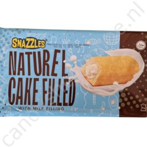 Snazzles Naturel Cake filled with Milk filling 4pcs