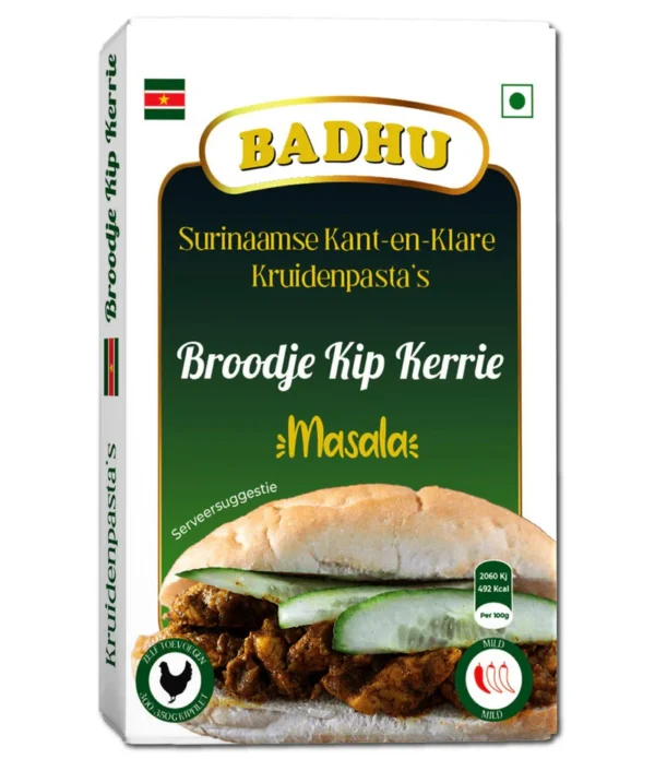 Badhu kruidenpasta's Broodje Kip Kerrie mild